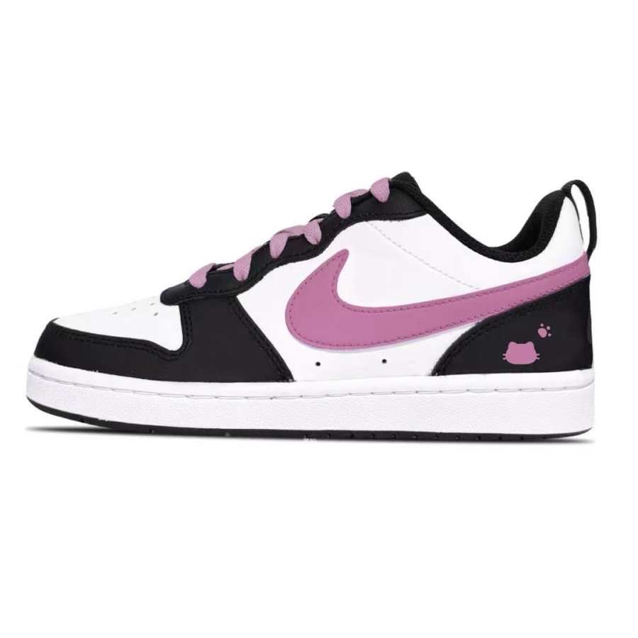 Nike Nike Court Borough Kitten Leather Abrasion Resistant Abrasion Resistant Low top Skateboard Shoes Kids'
