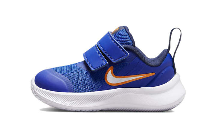 Nike Nike Star Runner 3 Recyclable Material Slip Resistant Cushioning Abrasion Resistant Low top Toddler Shoes Blue Orange