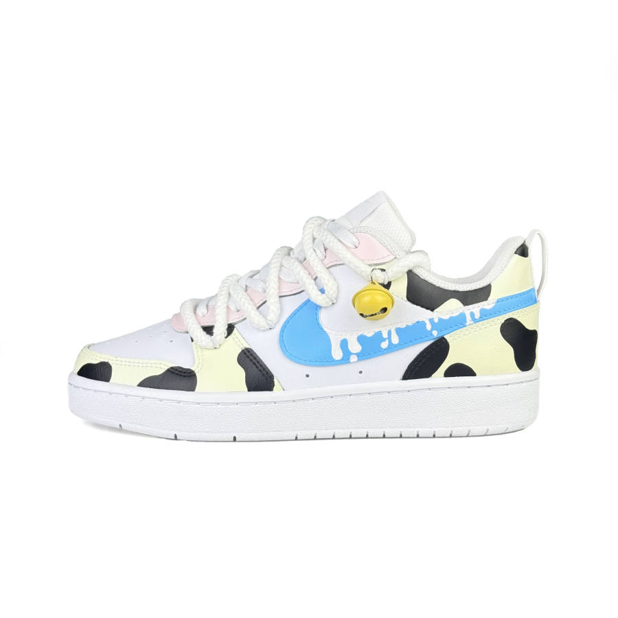 Nike Nike Court Borough Mao Cool, Fresh Look Little Cow Leather Slip Resistant Abrasion Resistant