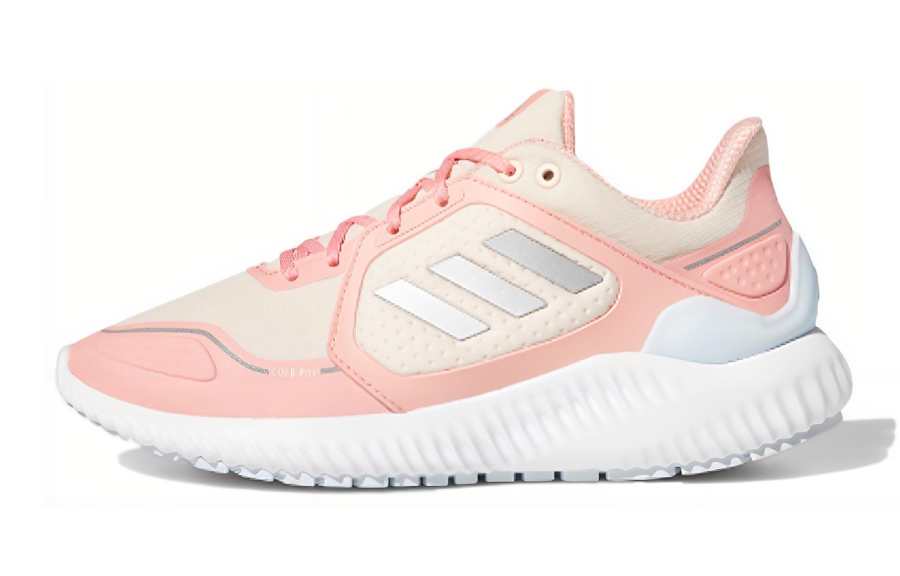 Adidas Adidas Climawarm Bounce J Abrasion Resistant Low top Kids' Running Shoes Pink White Teenagers