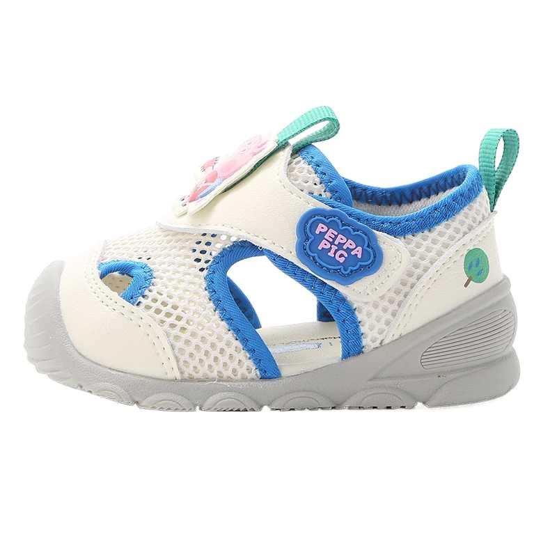 BALABALA Synthetic Leather, Textile Low top Toddler Shoes White Blue Tone Infant And Toddler