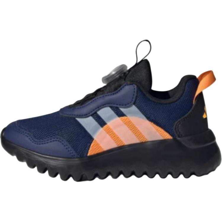 Adidas Adidas Activefle Slip Resistant Abrasion Resistant Low top Kids' Running Shoes Black White Dark Blue Kids'
