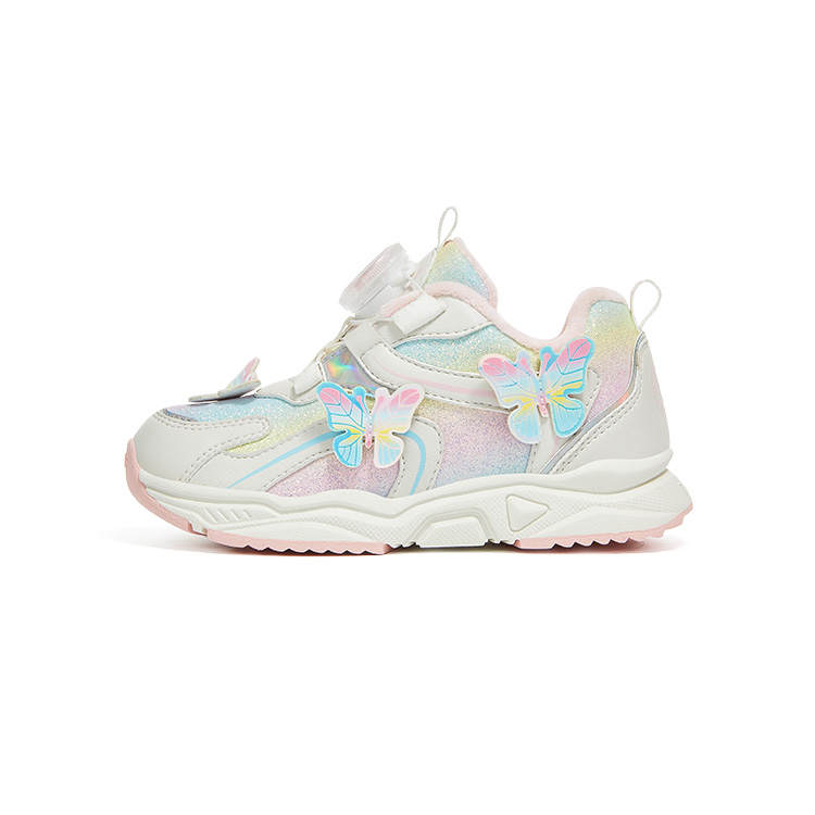 TARANIS Slip Resistant Thermal Slip Resistant Thermal Kids' Running Shoes White/Multicolor Children Aged 3 7 Years Old