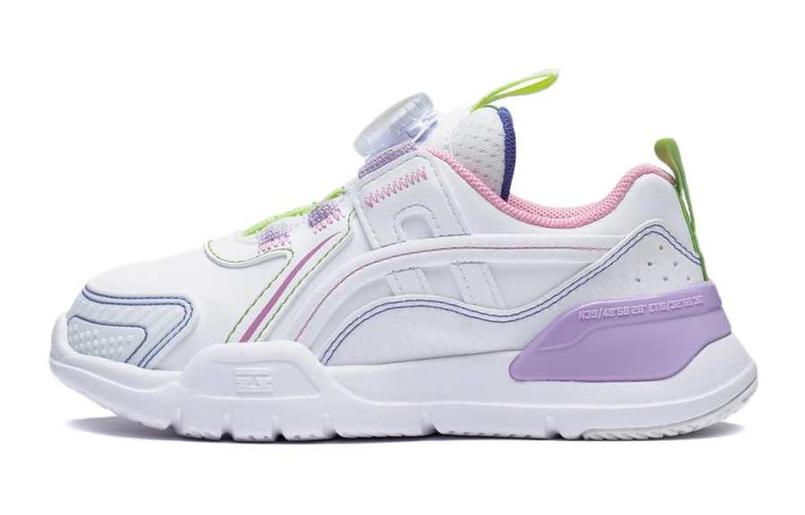 Li-Ning YOUNG Li Ning YOUNG Comfortable Low top Casual Shoes Standard White Teenagers