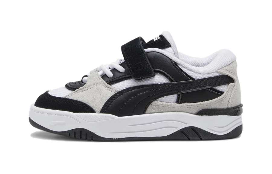 PUMA Low top Kids' Skateboarding Shoes Black White Children Aged 3 7 Years Old