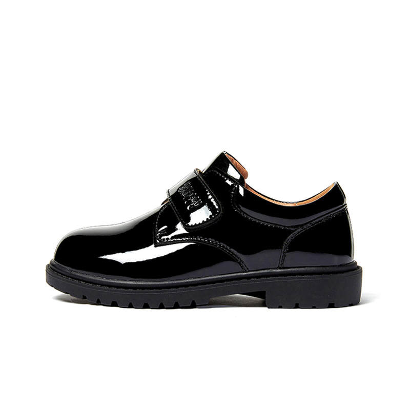 Snoffy Kids' Leather Shoes Black Kids'