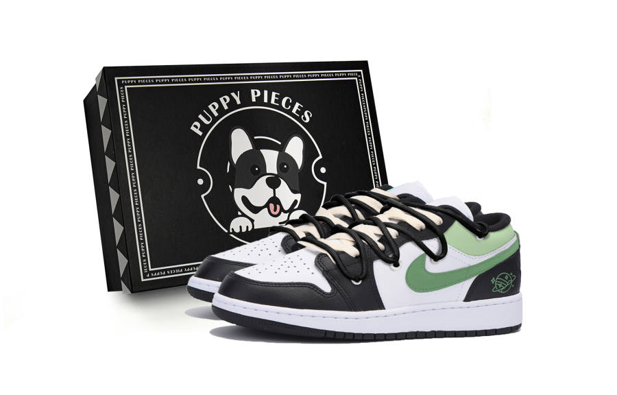 Jordan Jordan Air Jordan 1 Slip Resistant Low top Children's Basketball Shoes Black Teenagers
