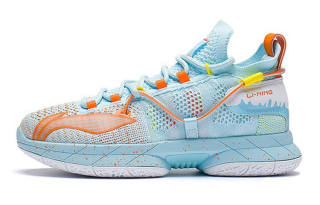 Li-Ning YOUNG Li Ning YOUNG Speed 6 Slip Resistant Cushioning Abrasion Resistant Rebound Mid top Basketball Shoes Blue Teenagers
