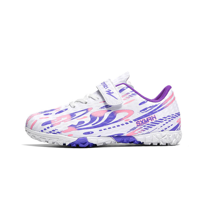 Binary Binary Lightweight Cushioning Lightweight Cushioning Low top Kids' Soccer Shoes White Pink Kids'