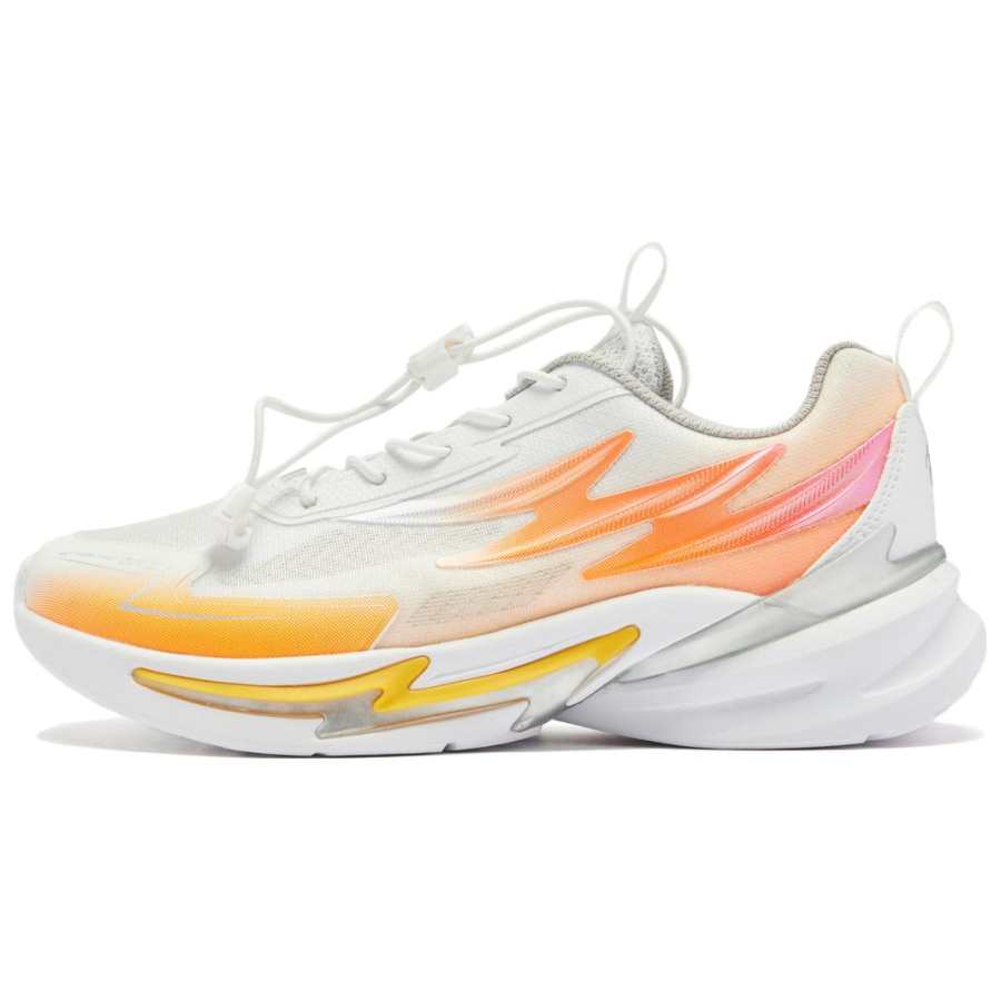 QIAODAN Low top Running Shoes Jordan White/Sun Orange Teenagers