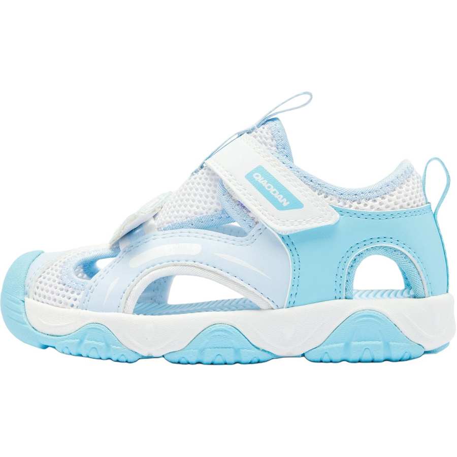 QIAODAN Slip Resistant Abrasion Resistant Low top Toddler Shoes Blue Infant And Toddler