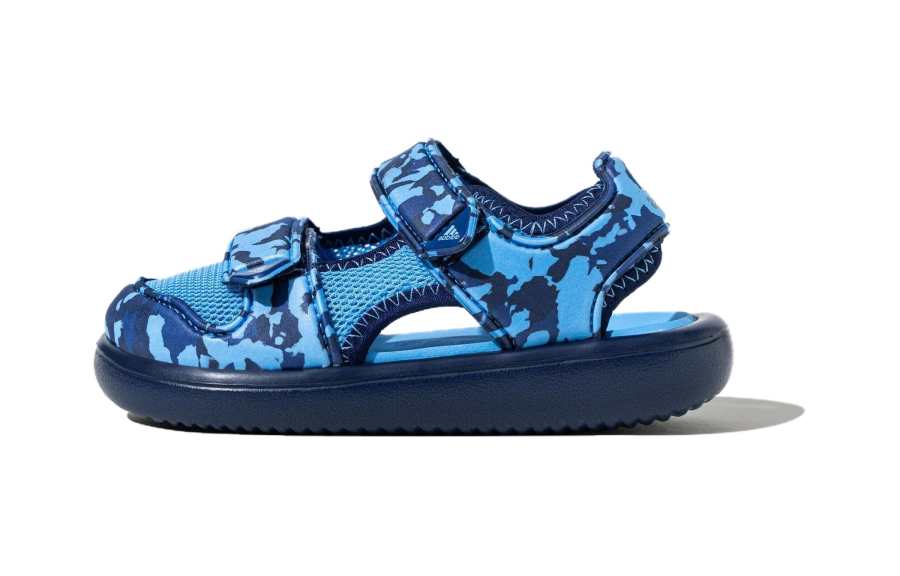 Adidas Adidas Water Sandal Comfort Abrasion Resistant Breathable Children's Sandals Blue Children Aged 3 7 Years Old