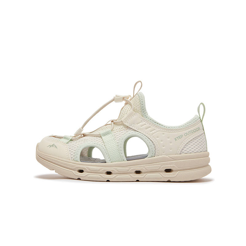 XTEP Breathable And Slip Resistant Low top Children's Sandals Green Kids'
