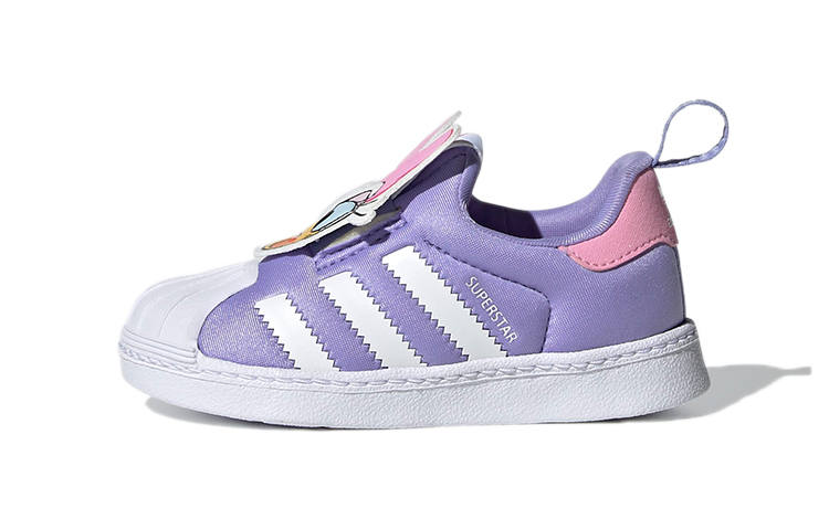 Adidas Originals Disney x Adidas Originals SUPERSTAR 360 Abrasion Resistant Abrasion Resistant Low top Toddler Shoes Purple