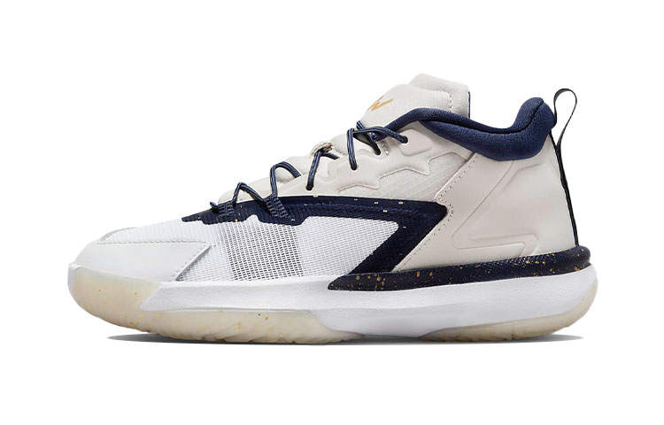 Jordan Jordan Zion 1 Zion 1 Low top Performance Basketball Shoes White Blue Children Aged 3 7 Years Old