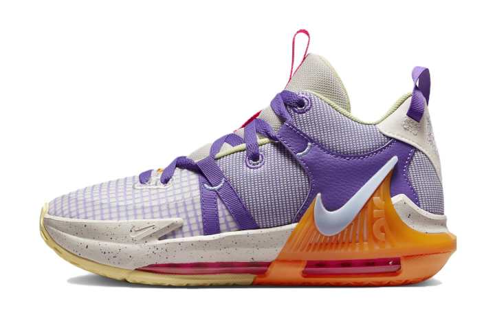 Nike Nike LeBron Witness 7 Action Grape Vivid Orange GS