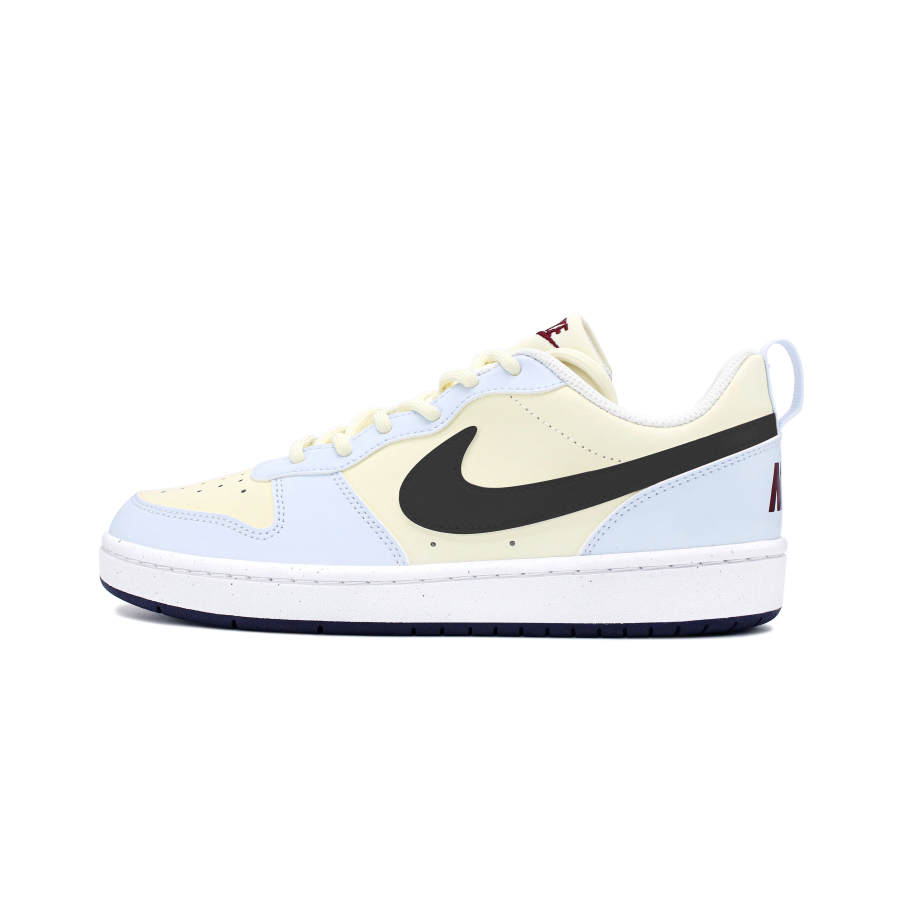 Nike Nike Court Borough Breathable Lightweight Cushioning Low top Kids' Skateboarding Shoes Black Teenagers