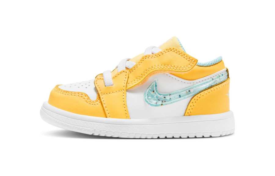 Jordan Jordan Air Jordan 1 Low Alt SE TD Slip Resistant Low top Baby & Toddler Shoes Yellow White Infant And Toddler