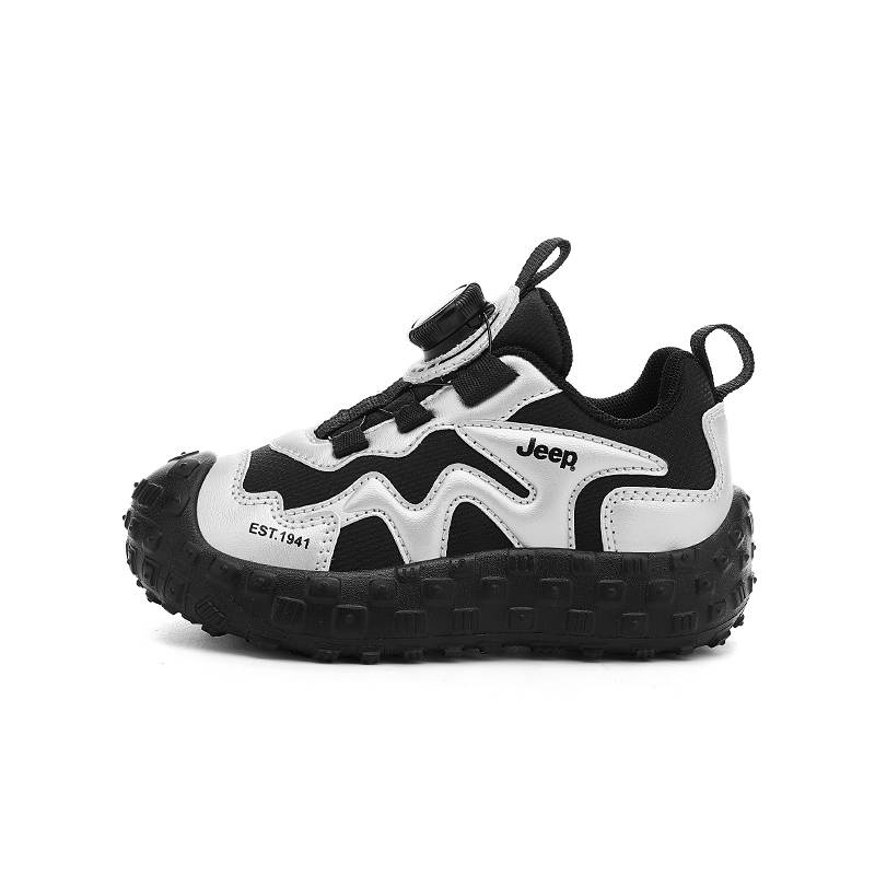 Jeep Synthetic Leather Abrasion Resistant, Waterproof, Anti Kick Low top Kids' Outdoor Shoes Kids'