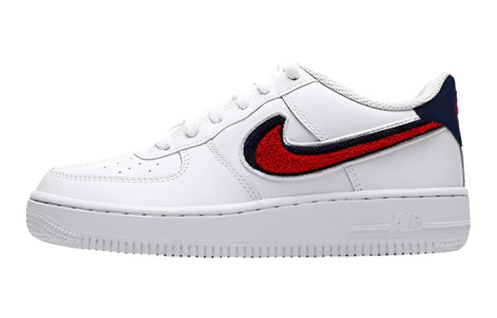 Nike Nike Air Force 1 Low 3D Chenille Swoosh USA GS