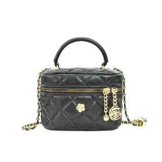 MINISO Pu Handbag Women's Black/White/Pink