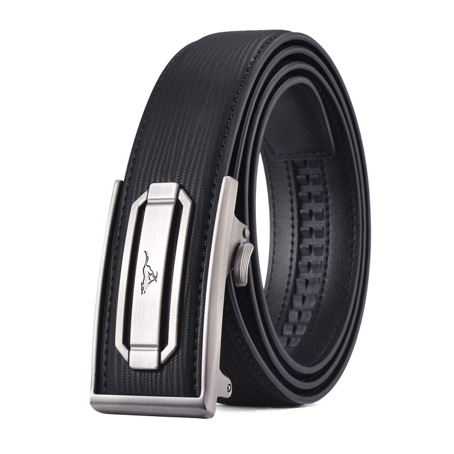 SEPTWOLVES SEPTWOLVES Alloy Split Cow Leather Belts Men's 3.5cm