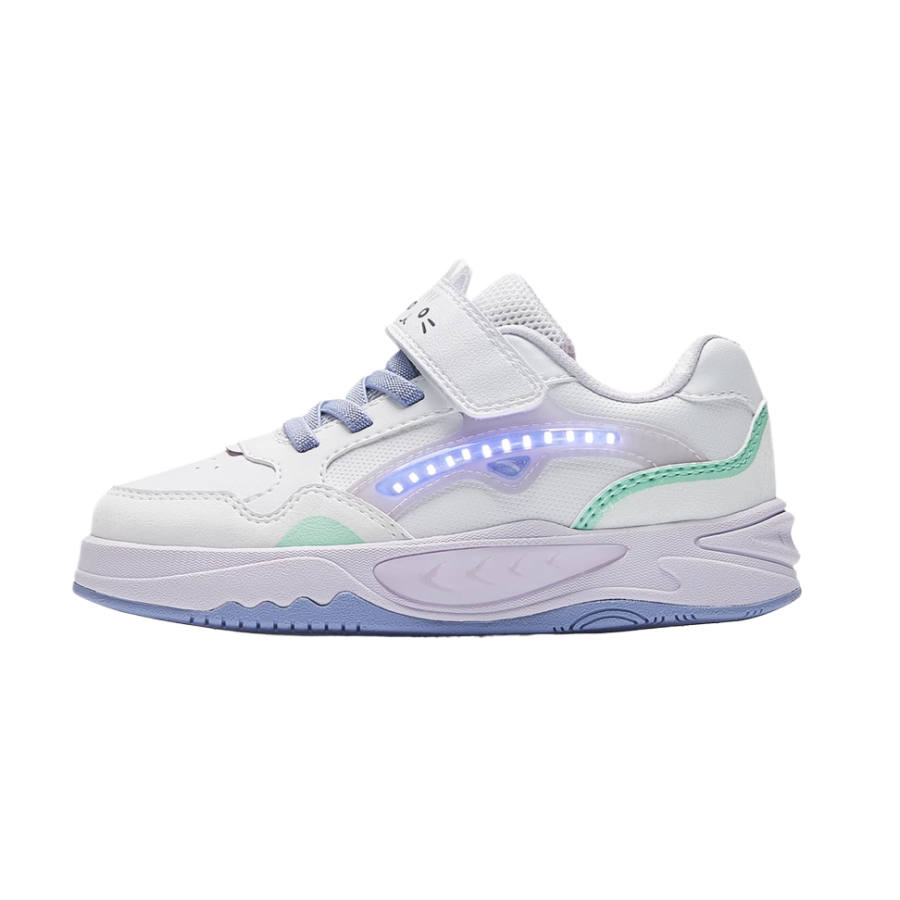 Antakids Kids' Skateboarding Shoes Anta White/Misty Purple/Silk Turquoise Children Aged 3 7 Years Old