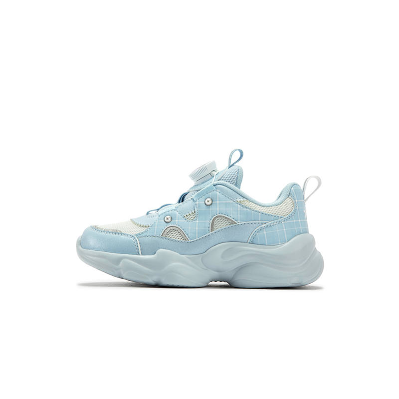 XTEP Slip Resistant Abrasion Resistant Low top Kids Lifestyle Shoes Blue Children Aged 3 7 Years Old