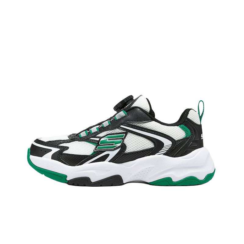 Skechers Kids Slip Resistant Abrasion Resistant Low top Casual Shoes Black Green Kids'