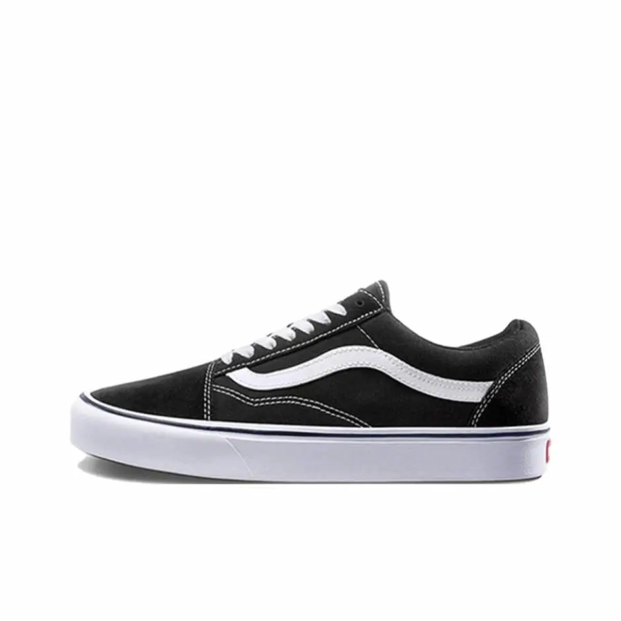 Vans ComfyCush Old Skool Cushioning, Wear Resistant Low Top Kids Lifestyle Shoes Black Teenagers