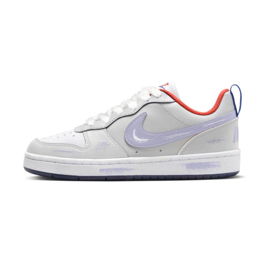 Nike Nike Court Borough Slip Resistant And Breathable Low top Kids' Skateboarding Shoes Light Lavender Teenagers