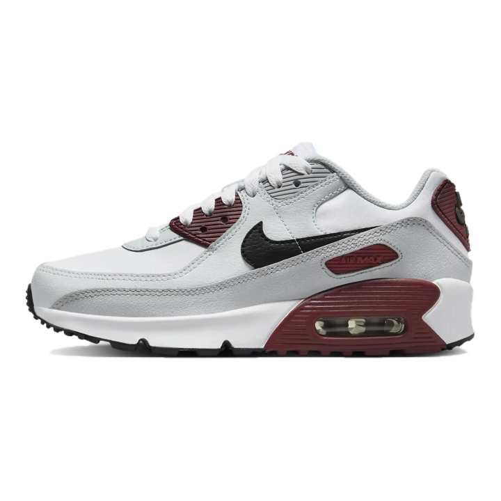 Nike Nike Air Max 90 Leather GS 'Platinum Dark Team Red'