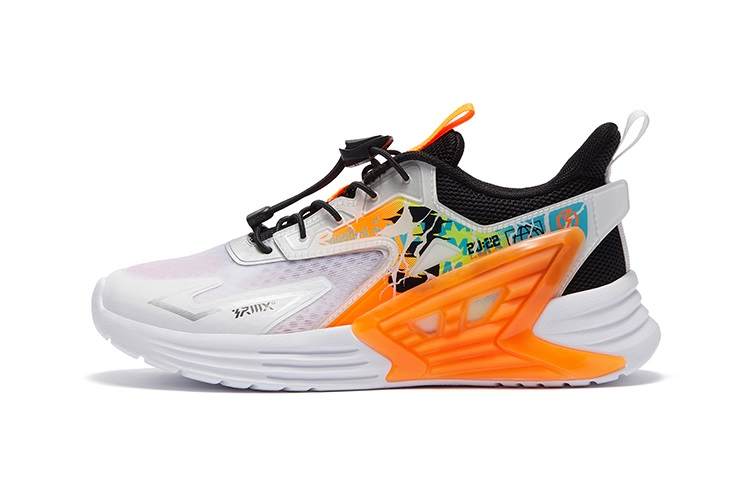 361°KIDS 361°KIDS' Running Shoes White Black Orange Kids'