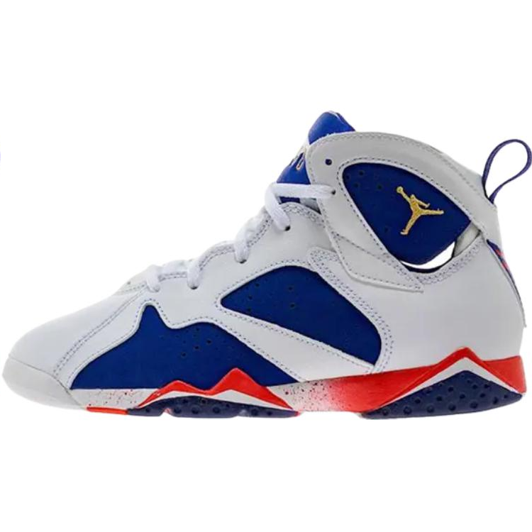Jordan Jordan Air Jordan 7 High top Children's Basketball Shoes White Blue Kids'