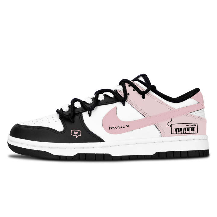 Nike Nike Dunk Urban Chic Style Music Leather Slip Resistant Abrasion Resistant Slip Resistant Abrasion Resistant Low top