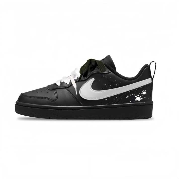 Nike Nike Court Borough Leather Low top Kids' Skateboarding Shoes Black Unisex