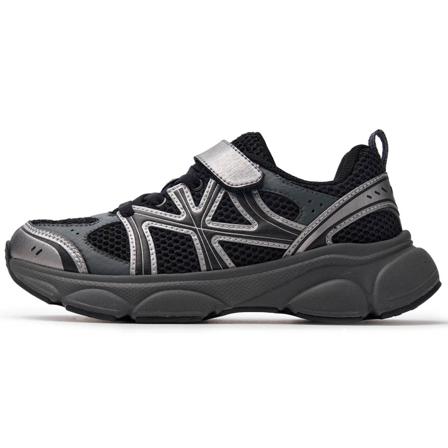 MLB New York Yankees Slip Resistant Abrasion Resistant Low top Kids' Running Shoes Black Children Aged 3 7 Years Old
