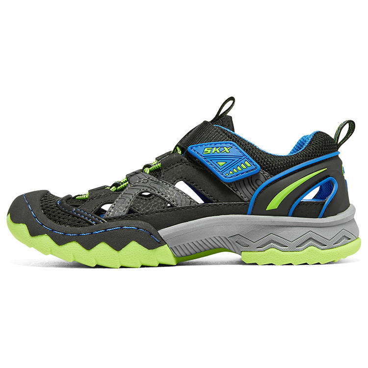 Skechers OUTDOOR MENS Synthetic Leather Kids Lifestyle Shoes Black Blue Kids'