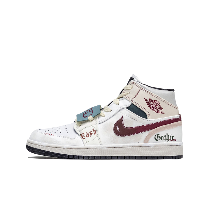 Jordan Jordan Air Jordan 1 Mid Slip Resistant Abrasion Resistant Slip Resistant Abrasion Resistant High top