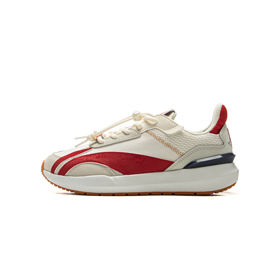 Li-Ning YOUNG Li Ning YOUNG Sports Life Collection Casual Shoes Champagne White/Honor Red/Light Lime Teenagers