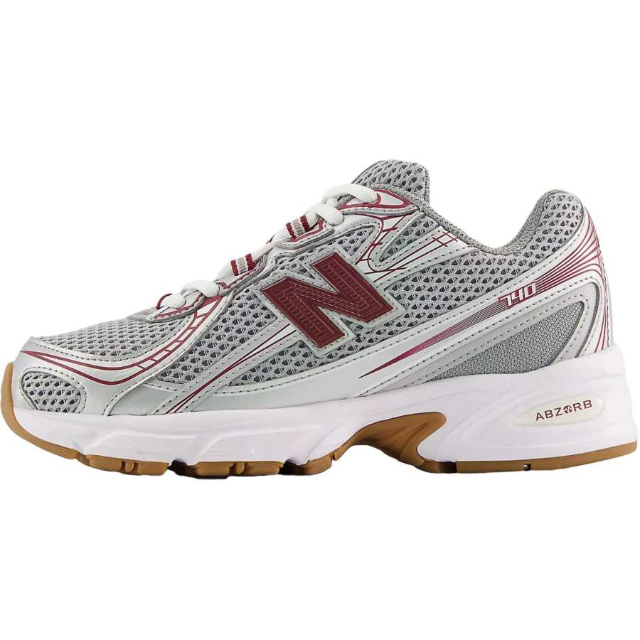 New Balance New Balance NB 740 Cushioning Breathable Support Low top Kids' Running Shoes Silver Red Unisex