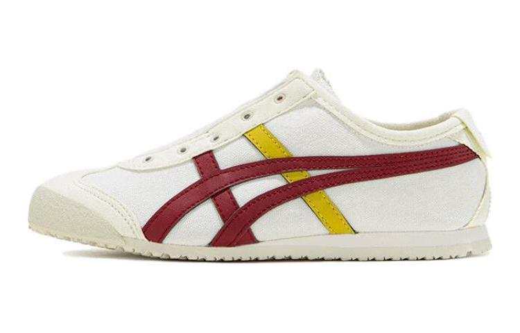 Onitsuka Tiger Cushioning, Wear Resistant Low top Kids Lifestyle Shoes Khaki/Red Kids'