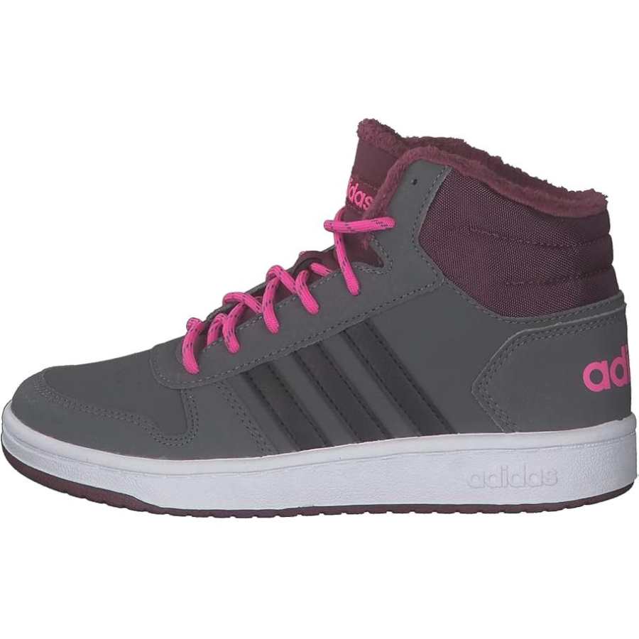 Adidas Neo Hoops 2.0 Abrasion Resistant Mid top Children's Basketball Shoes Cool Gray Kids'
