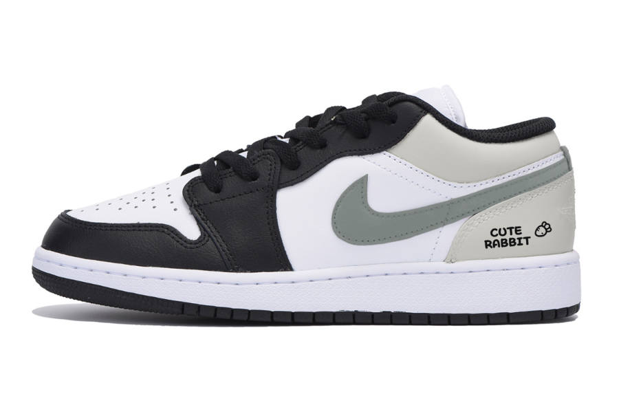 Jordan Jordan Air Jordan 1 Low top Kids' Skateboarding Shoes White Teenagers