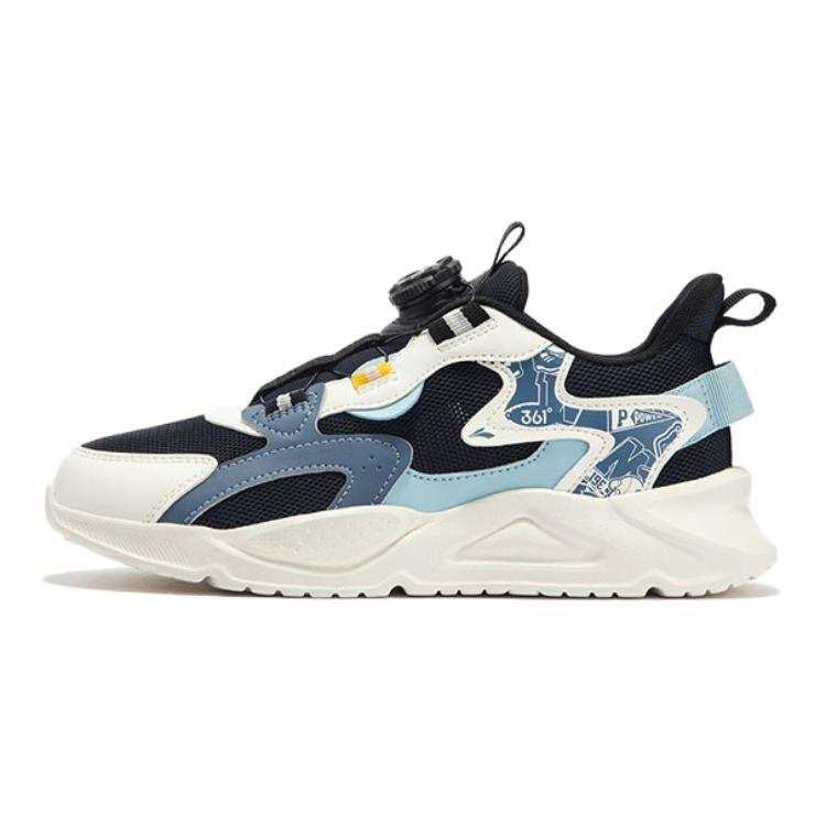361°KIDS Slip Resistant Abrasion Resistant Low top Kids Lifestyle Shoes Blue White Black Teenagers