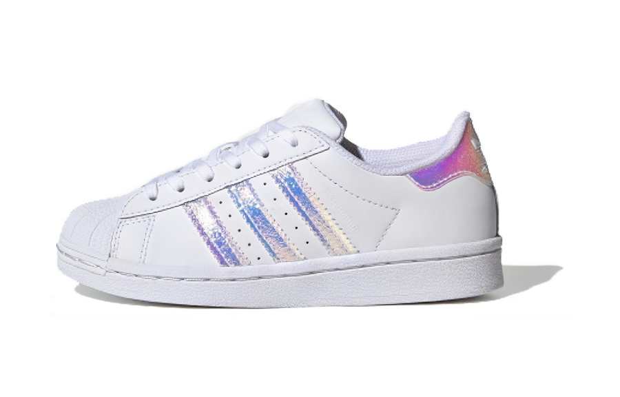 Adidas Originals Superstar Collection Low top Kids' Skateboarding Shoes White Radiation Children Aged 3 7 Years Old