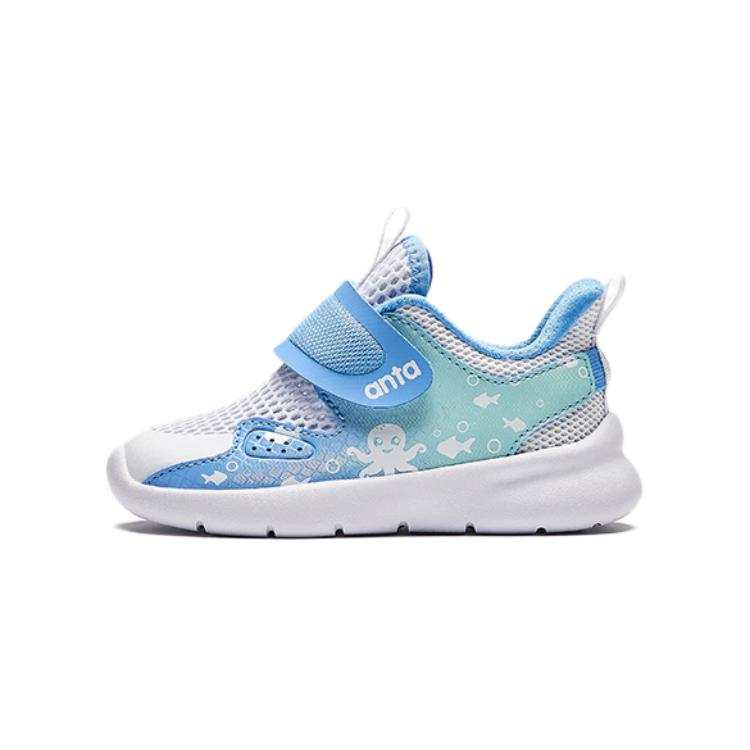 Antakids Baby Antakids Slip Resistant Cushioning Low top Toddler Shoes White Blue