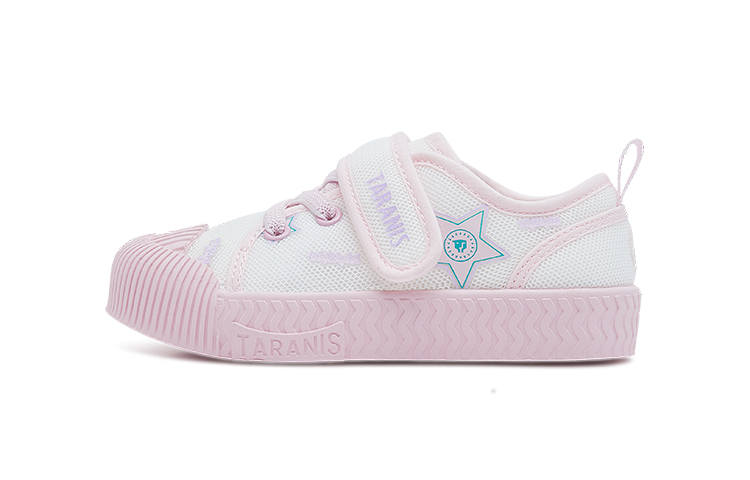 TARANIS Preschool Indoor Shoe Collection Low top Kids' Skateboarding Shoes White Pink Kids'