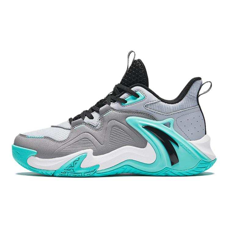 Antakids Airspace Slip Resistant Low top Basketball Shoes Gray Black Teenagers