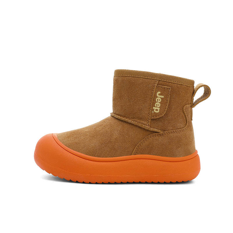 Jeep Synthetic Leather Anti Kick Abrasion Resistant Thermal Mid top Kids' Snow Boots Kids'
